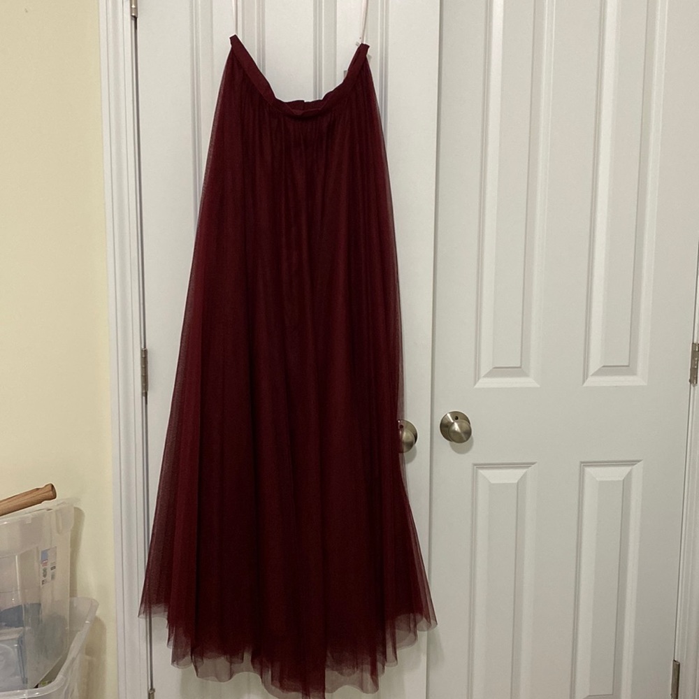 Tulle bridesmaid skirt